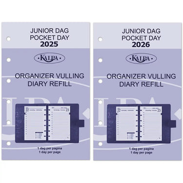 6231-25-26 125 x 80 mm Pocket Agenda Filler 2025 2026 NL EN